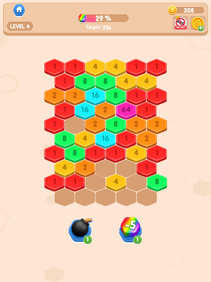 Hexa Color Number Sort Puzzle