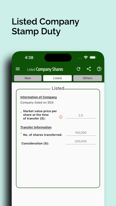 Stamp Duty Screenshot