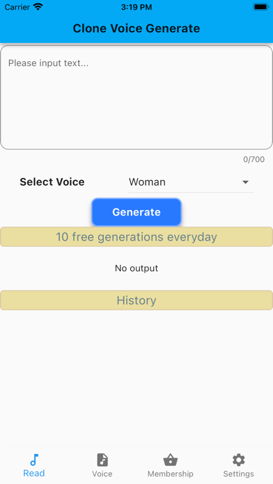 Clone Voice Reader Screenshot