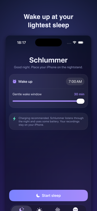 Schlummer: Sleep Tracker Screenshot 1 of 4