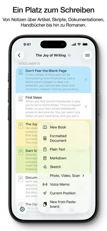 Notebooks: Schreiben & Ordnen screenshot 1 of 7