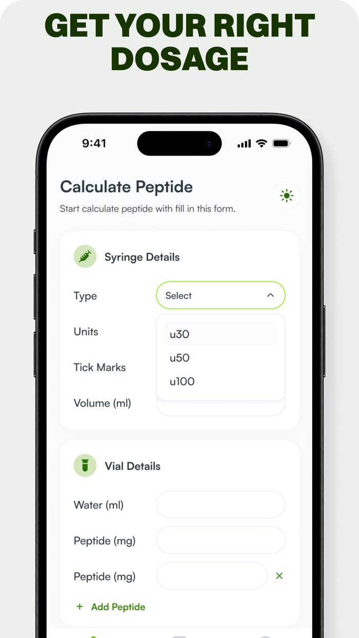 Peptide Calculator App