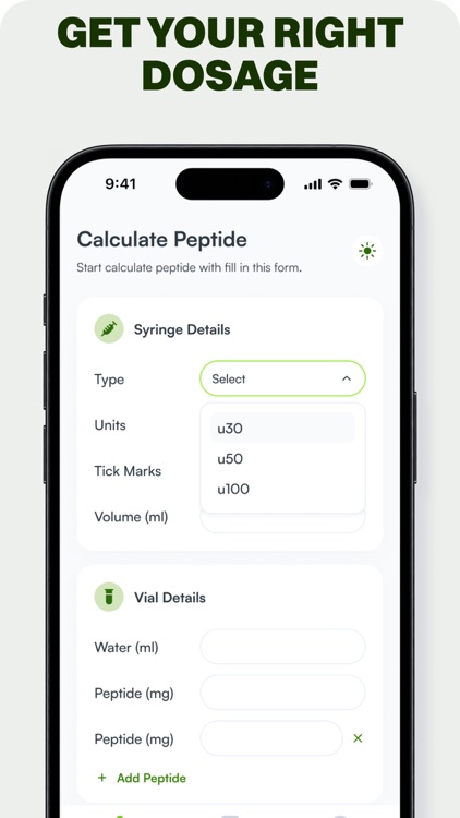 Peptide Calculator App