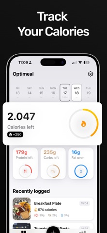 Optimeal: AI Calorie Counter screenshot