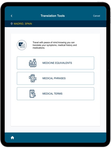 BCBS FEP Overseas iPad screenshot