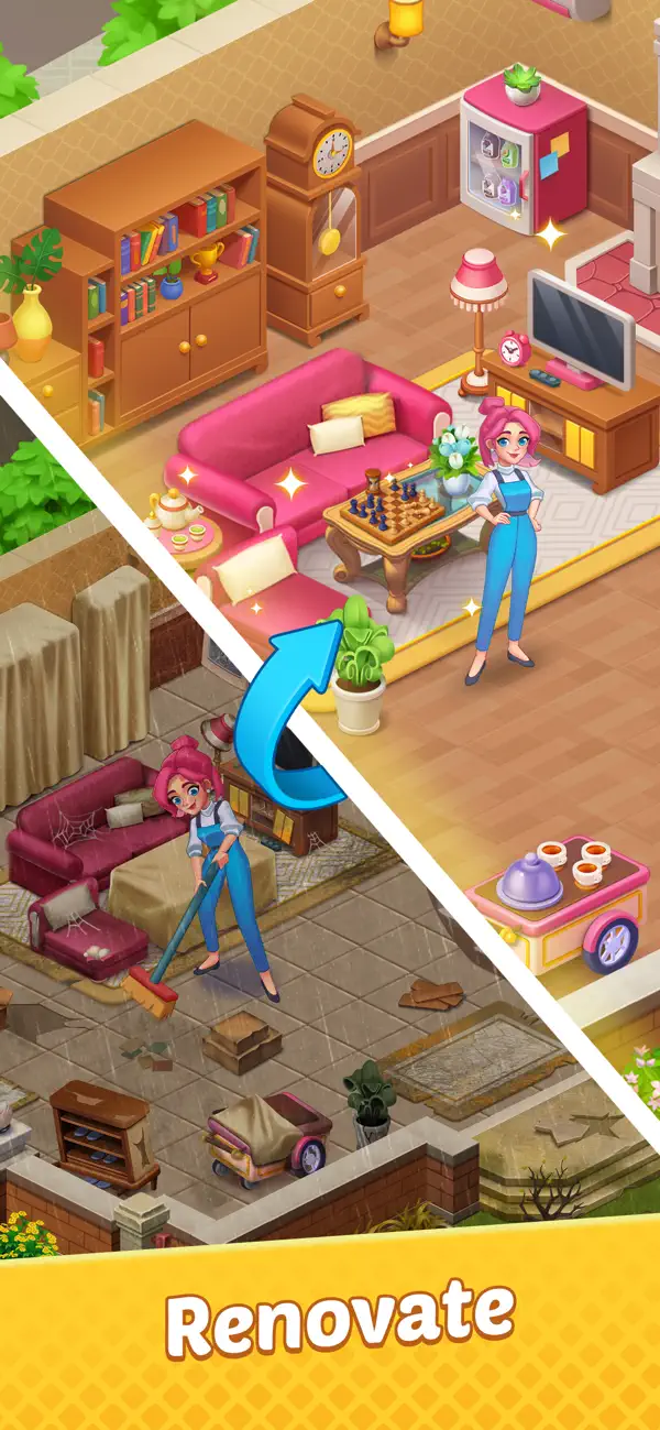 #3. Palace Hotel: Merge Decor (iOS) Przez: Leotive Limited