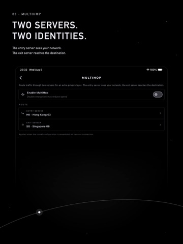 Spaceship Private VPN iPad screenshot