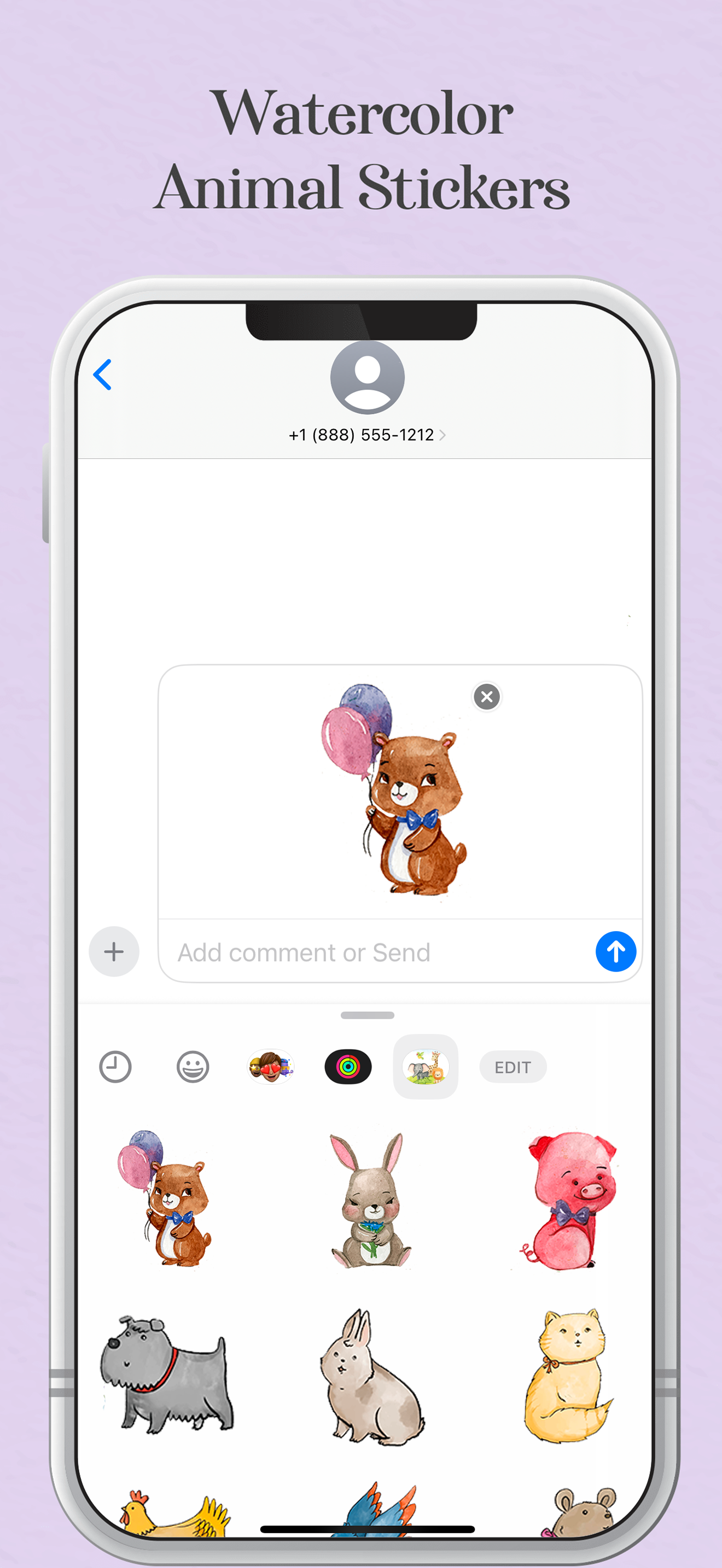 WaterColor Animals Stickers screenshot 3