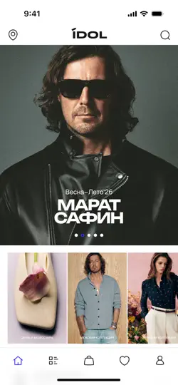 Скриншот IDOL интернет-магазин на iPhone 3