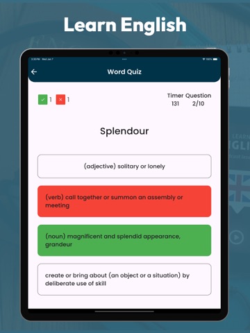 Vocabulary Builder - Test Prep iPad screenshot