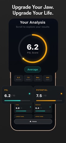 Looksmax Attractiveness Test iPhone screenshot