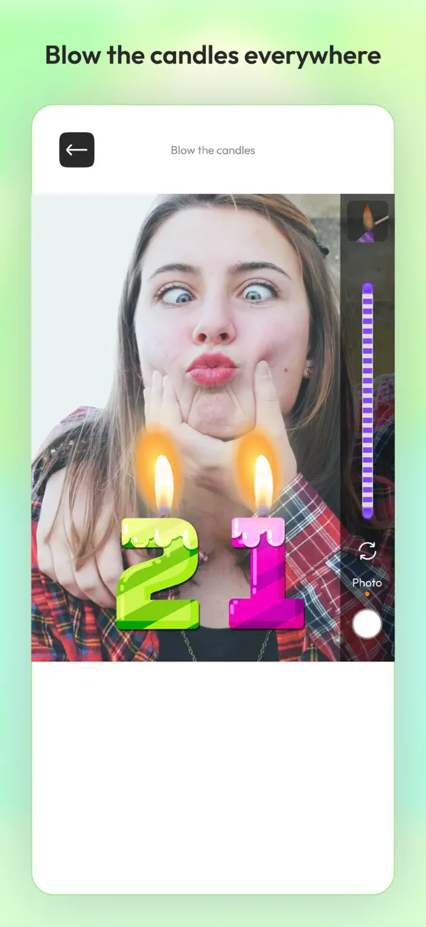 Screenshot #2 pour Bougies virtuelles Joyeux anni