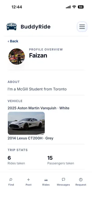 BuddyRide Canada screenshot 3