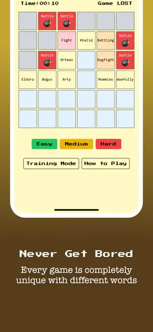 WordSweeper - Word Minesweeper screenshot 4