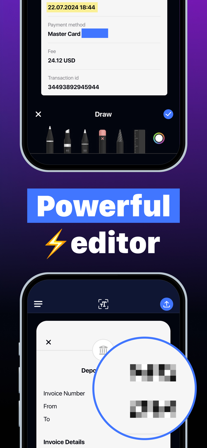 Screenshot Editor - Text Blur