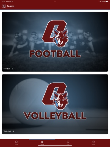 Okemos Wolves iPad screenshot