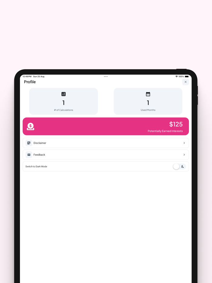 Saving Personal Finance App