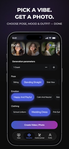 PixVi: AI Photo & Video iPhone screenshot