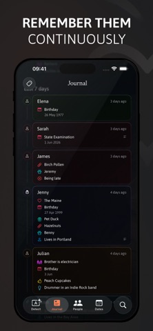 remember them: People Notes screenshot