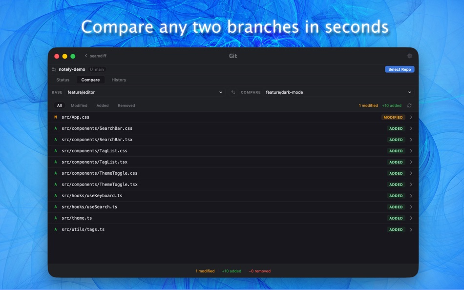 #4. SeamDiff (macOS) By: Ihor Kuzyk