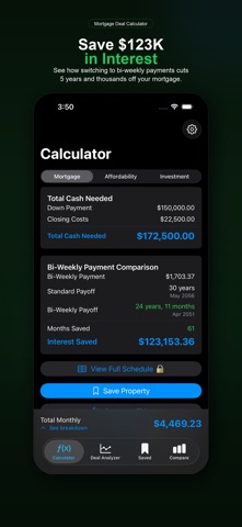 Mortgage Deal Calculator screenshot