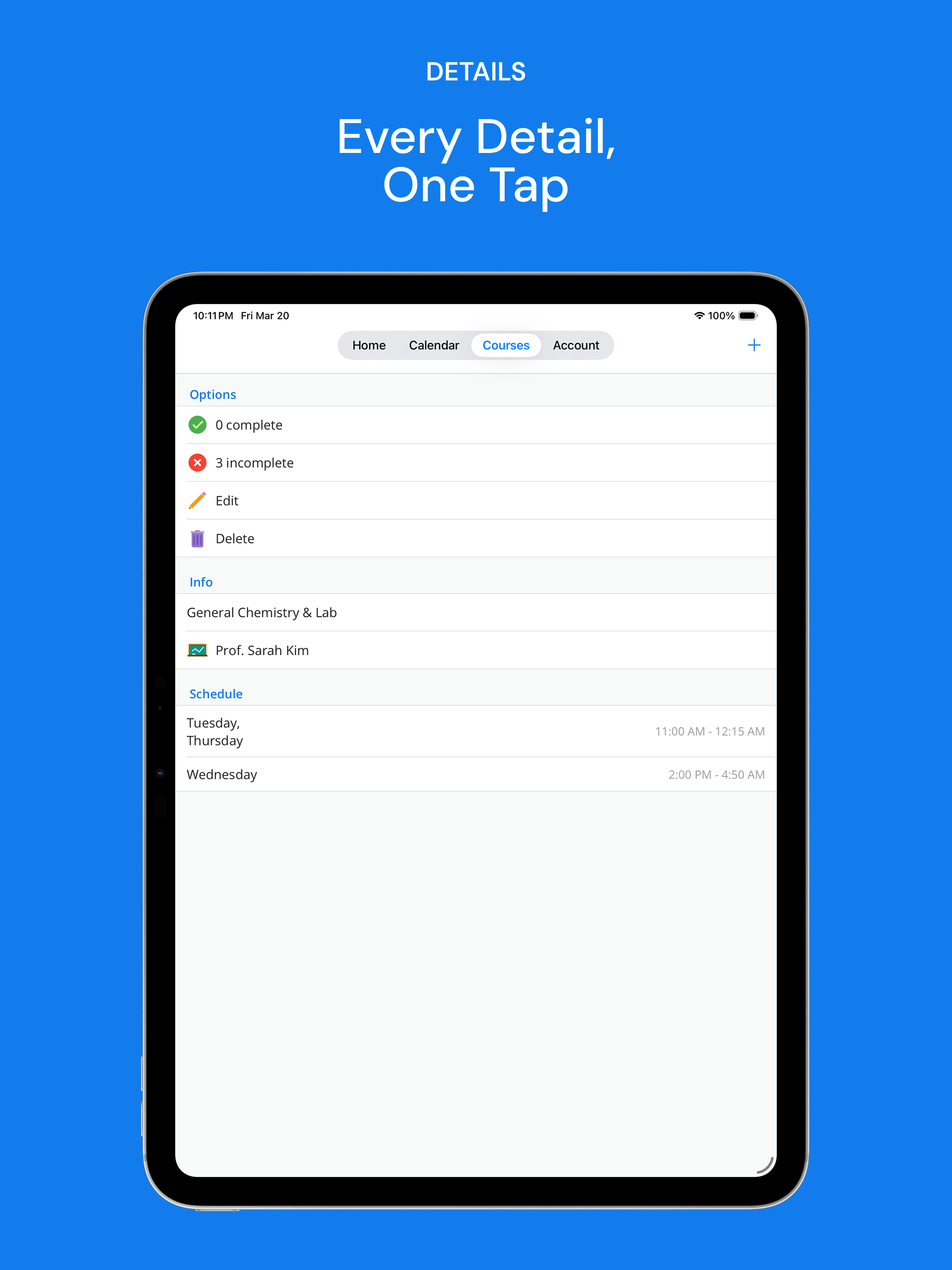 TimeCrunch: Homework Tool