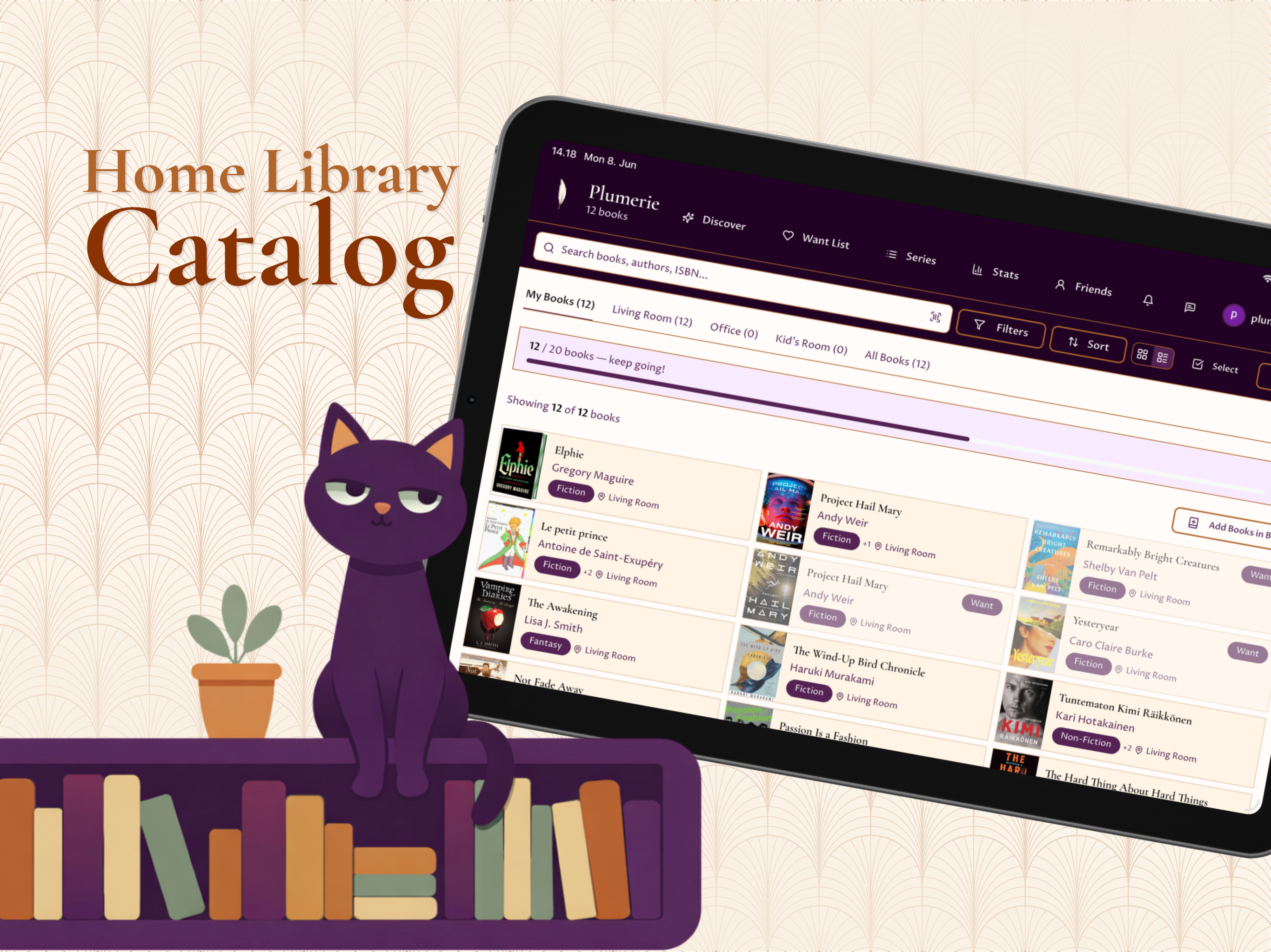 Plumerie: Home Library App