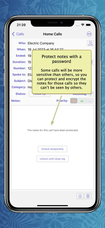 PhoneLog for iPhone & iPad screenshot 5 of 10