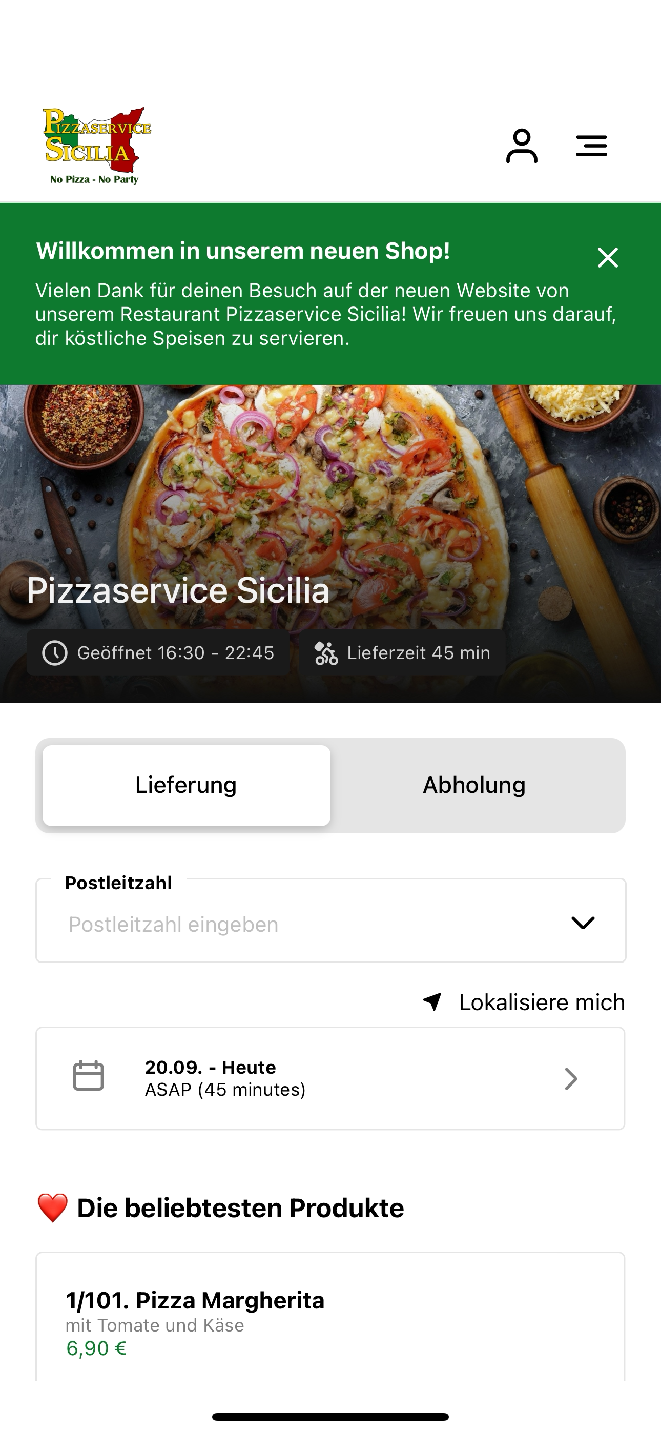 Pizzaservice Sicilia