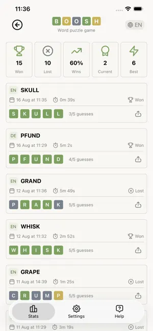 Boosh: Word Puzzle screenshot 4