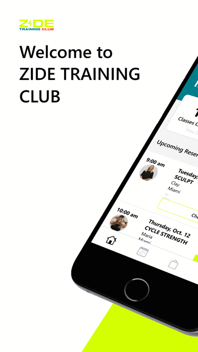 ZIDE TRAINING CLUB iPhone screenshot 1 - Health & Fitness app