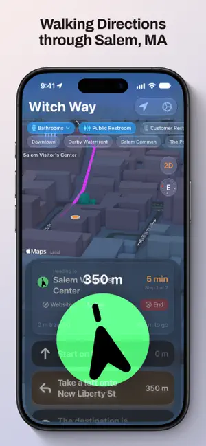 Witch Way - Salem Navigation screenshot 1