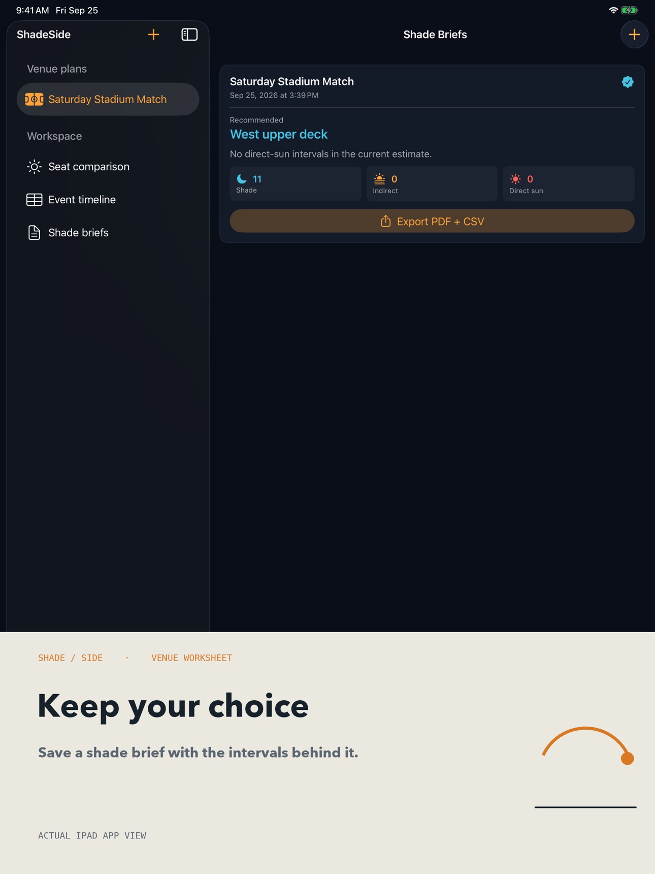 Screenshot 9 of ShadeSide Seat Sun