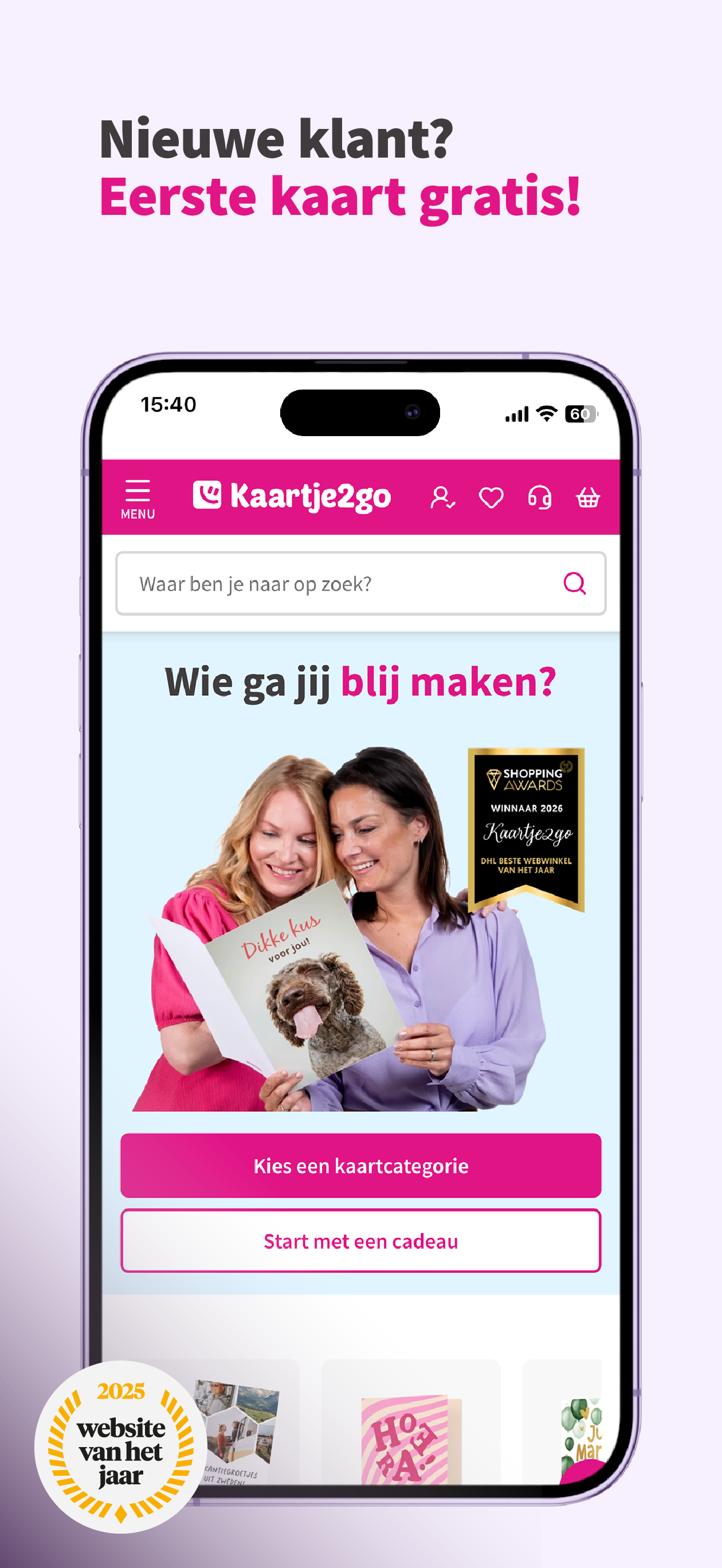 Kaartje2go - Kaart sturen