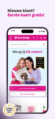 Kaartje2go - Kaart sturen iPhone screenshot 1