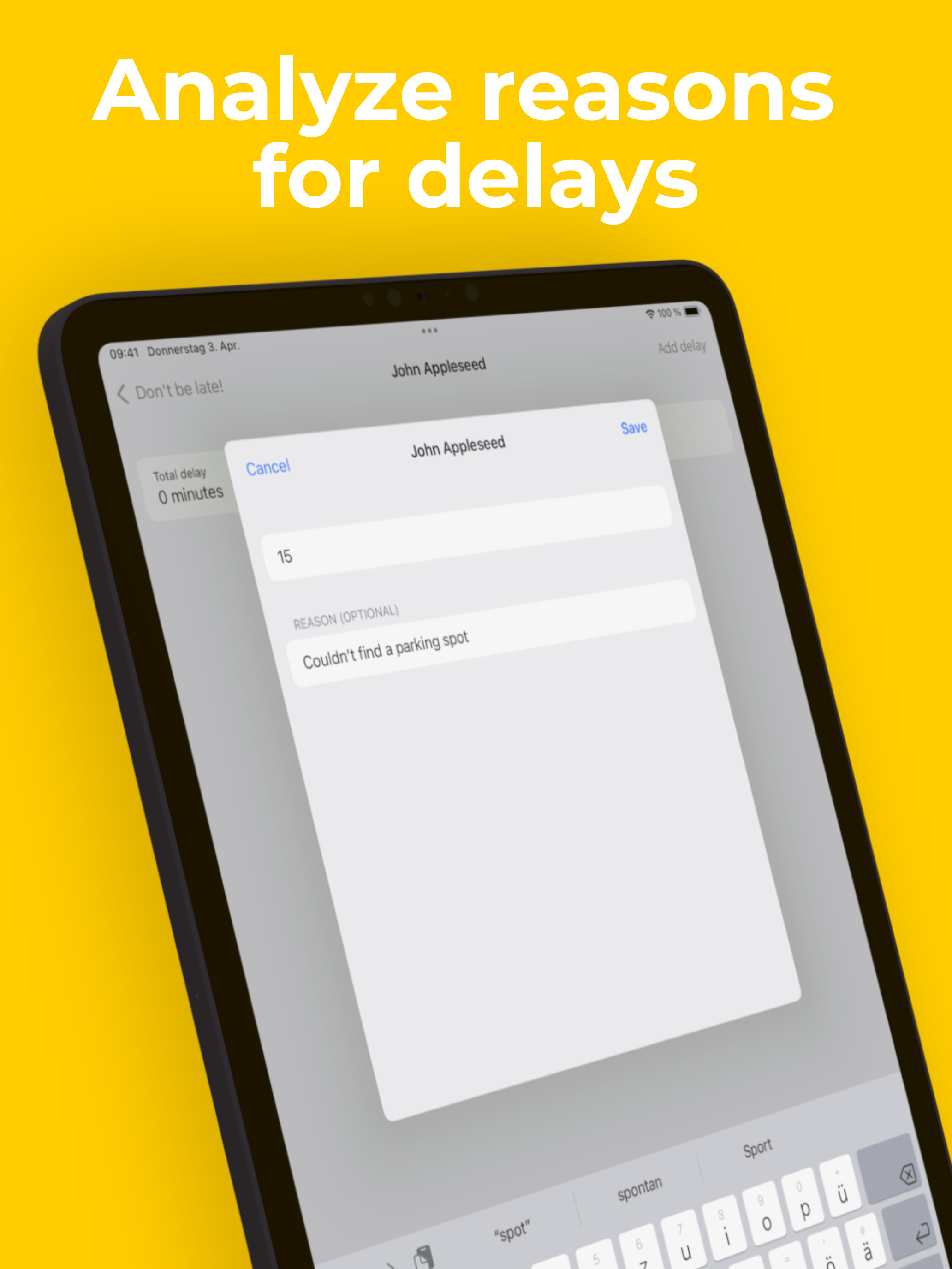 Don't be late! - Delay Tracker