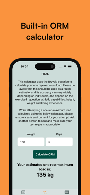 ‎FITAL: Gym Journal Screenshot