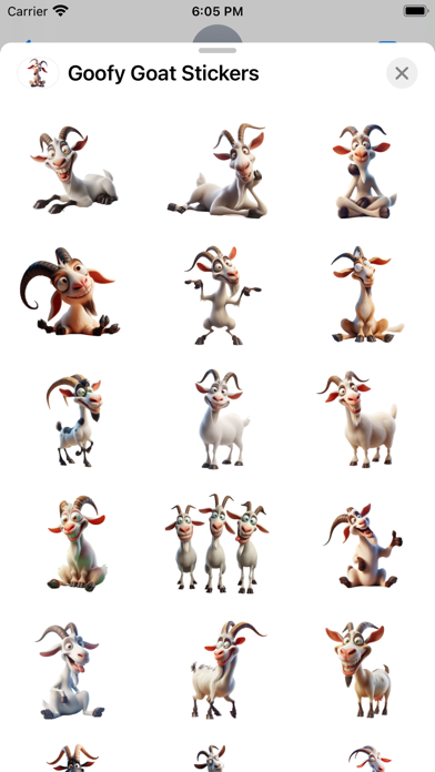 Screenshot #2 pour Goofy Goat Stickers