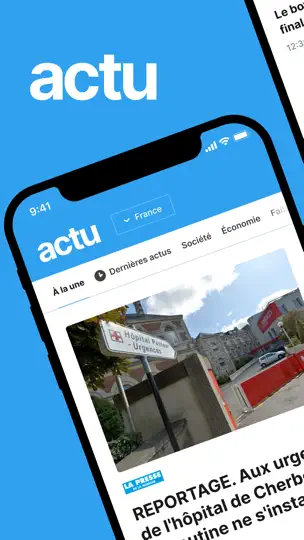 Capture d'écran de Actu sur iPhone 1