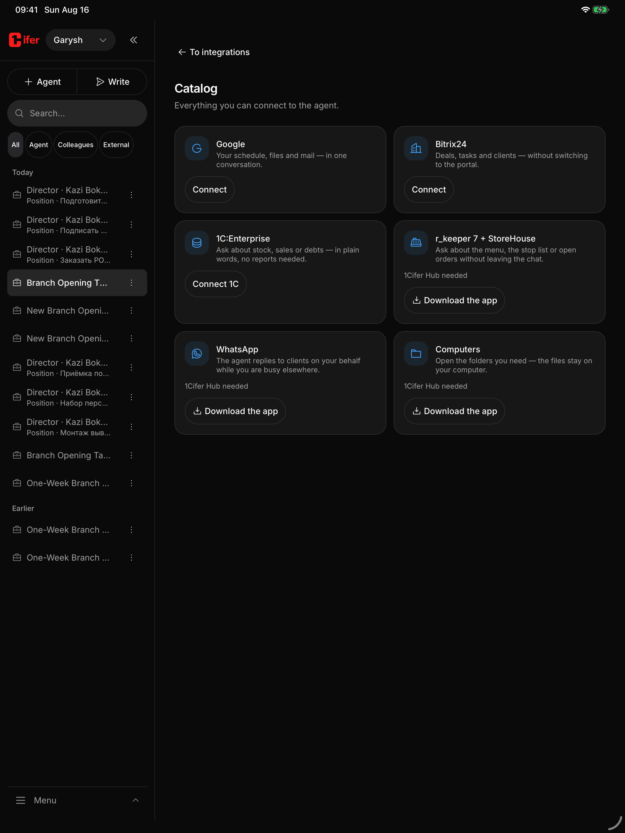 1Cifer: AI agent for work screenshot 9