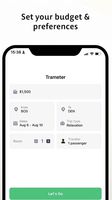Trameter: Plan Trip in Seconds Screenshot