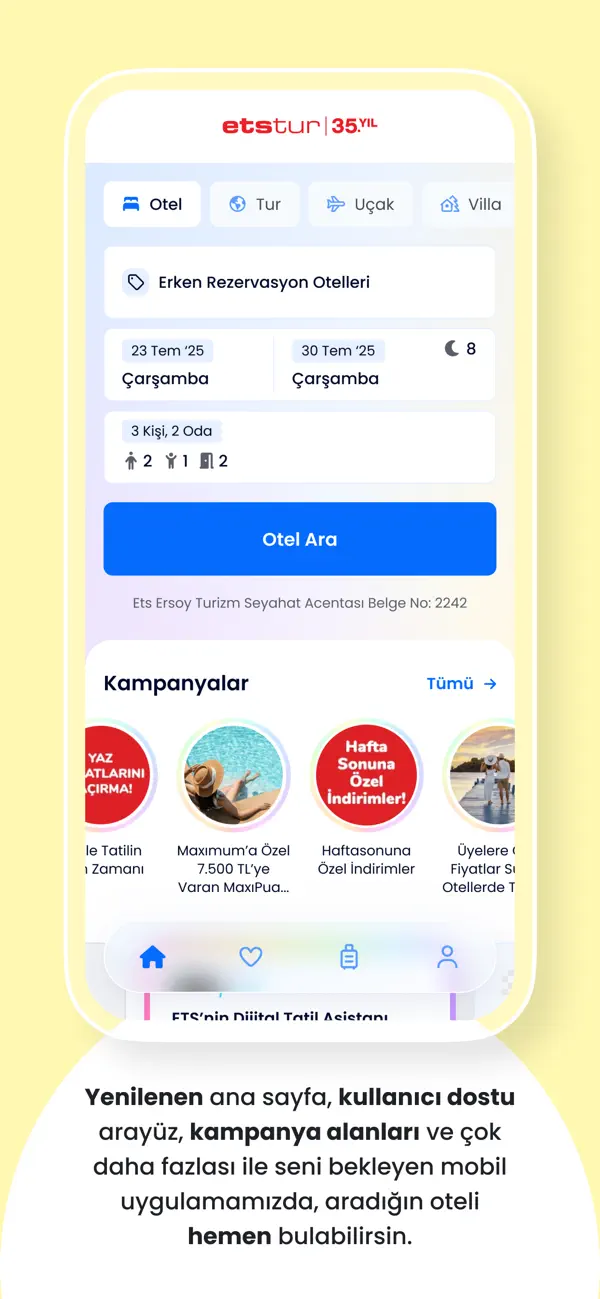 Screenshot #1 pour Etstur: Otel & Tur & Tatil