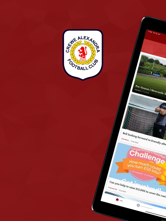 Crewe Alexandra FC iPad screenshot 1 - Sports app