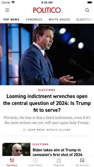 POLITICO screenshot 1
