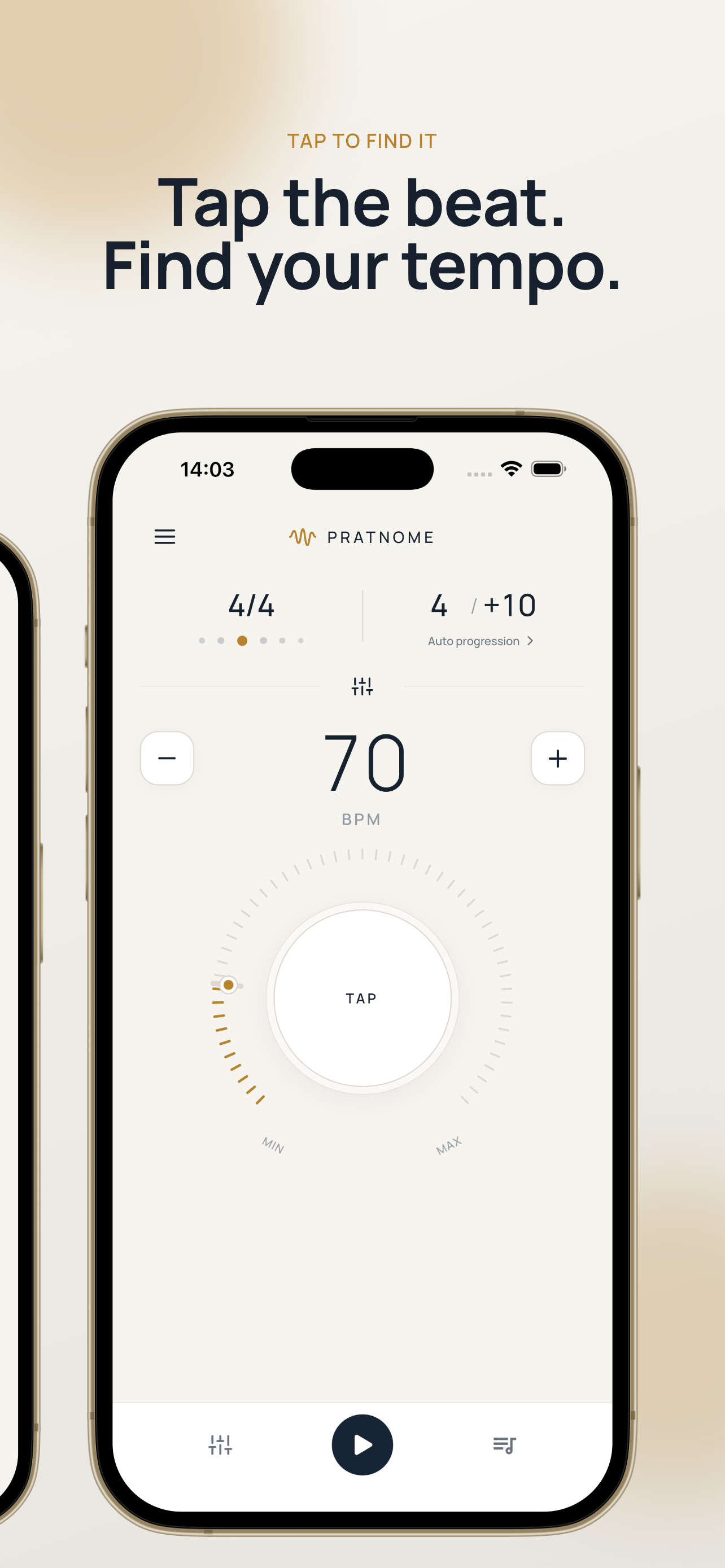 pratnome: Auto Tempo Metronome screenshot 5