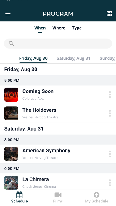 Telluride Film Festival SHOW Screenshot