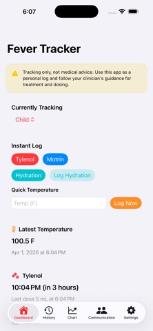 Fever Tracker Care screenshot