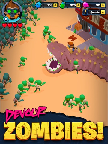Apocalypse Worm: Zombie Strike iPad screenshot