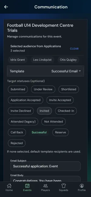 TalentHub365: Trials & Squads screenshot 3
