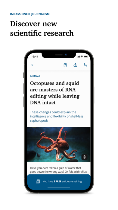 Science News Magazine Screenshot